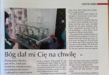 Pan Bóg dał mi Cię na chwilę…