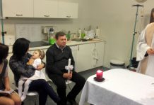 Kolejny chrzest w hospicjum