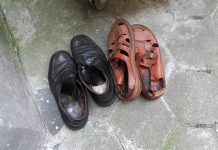 Buty, które same wyszły na spacer