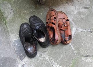 Buty, które same wyszły na spacer