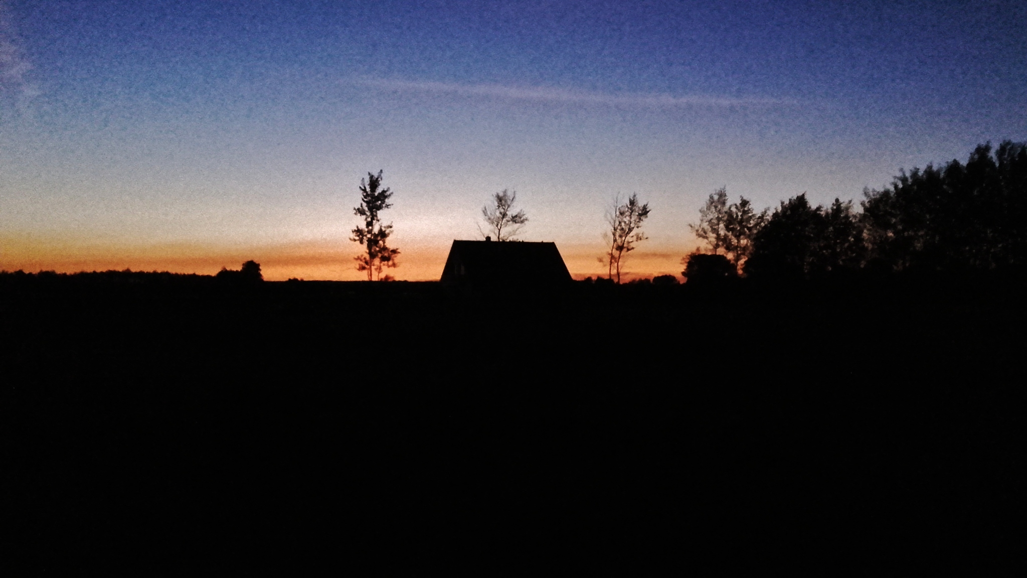 Spacer za miastem, wieczorową porą