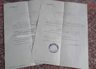 Świadectwo święceń