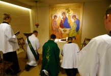 Msza św. w WSD dla kleryków