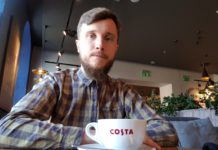 Kawa w starej fabryce