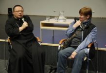 Spotkanie mój biskup i Janina Ochojska