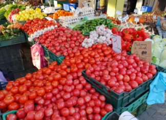 Październikowy targ w moim mieście