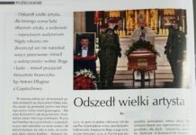 Odszedł wielki artysta – artykuł w IDZIEMY