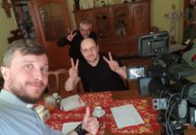 Nagranie z aktorem teatralnym i telewizyjnym