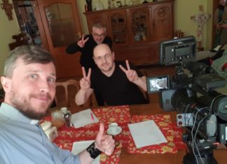 Nagranie z aktorem teatralnym i telewizyjnym