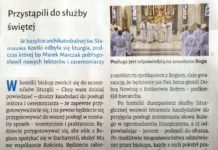 O błogosławieństwie lektorskim w Niedzieli