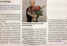 O Archiwiście diecezjalnym w tygodniku Niedziela