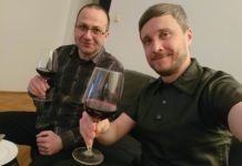 Spotkanie z kolegą kursowym przy dobrym winie