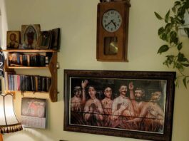 Dusze czyśćcowe na ścianie