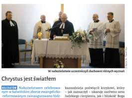 Chrystus jest światłem – artykuł w Niedzieli