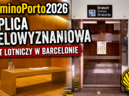 Sala modlitwy – Oratorium – Lotnisko w Barcelonie #CaminoPorto – #Vlog Pielgrzyma 2026