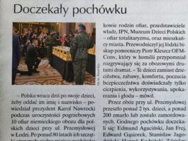 Doczekały pochówku – artykuł w Tygodniku IDZIEMY