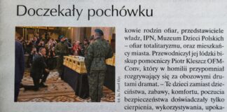Doczekały pochówku – artykuł w Tygodniku IDZIEMY