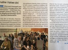 Na trudne i łatwe dni – artykuł w Tygodniku NIEDZIELA