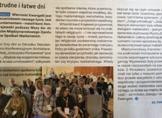 Na trudne i łatwe dni – artykuł w Tygodniku NIEDZIELA