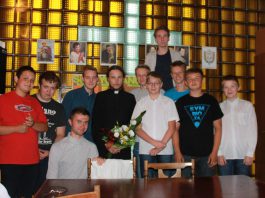 Pożegnanie od ministrantów.