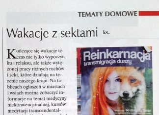 Wakacje z sektami w tygodniku Idziemy