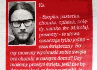 Klika słów w nt świąt w gazecie