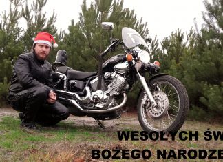 Zimowo, świątecznie, motocyklowo