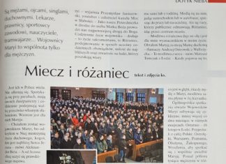 Różaniec i Miecz w tygodniku Idziemy