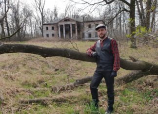 Leśny plener mody skórzanej