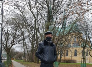 Skórzany outfit zimowy