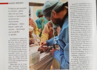 O hospicjum perinatalnym słów kilka w tygodniku IDZIEMY