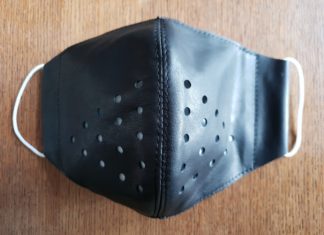 Nowa Skórzana maseczka na święta!