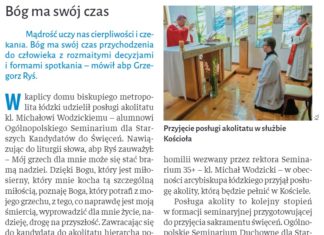 O wakacyjnej posłudze w drodze do kapłaństwa