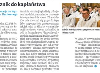 O powołaniach w NIEDZIELI