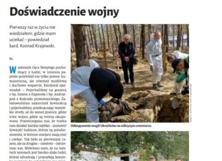 O wyprawie jałmużnika na Ukrainę w tygodniku Niedziela