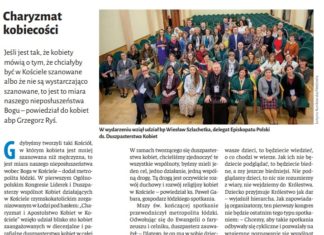 O spotkaniu kobiet w tygodniku NIEDZIELA