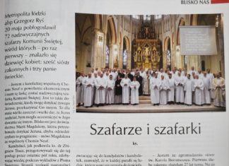 O szafarstwie w tygodniku IDZIEMY