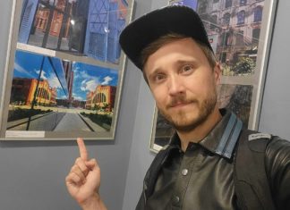 Moje zdjęcie na wystawie w galerii towarzystwa fotograficznego