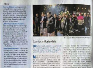 O Patronce w tygodniku NIEDZIELA