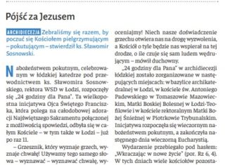 W tygodniku NIEDZIELA o papieskiej inicjatywie pokutnej