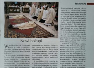 Artykuł o podwójnej Sakrze Biskupiej w IDZIEMY