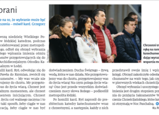 Wybrani – artykuł w Tygodniku NIEDZIELA