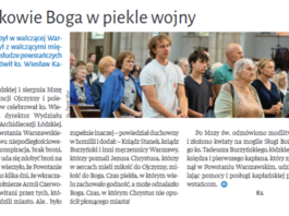 W rocznicę Powstania Warszawskiego – artykuł w NIEDZIELI