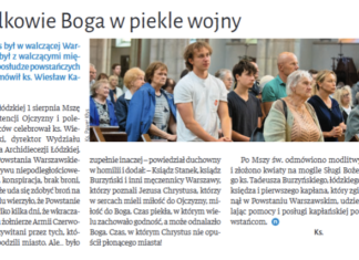 W rocznicę Powstania Warszawskiego – artykuł w NIEDZIELI