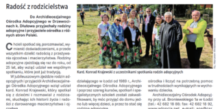 O spotkaniach rodzin adopcyjnych w Tygodniu Katolickim NIEDZIELA