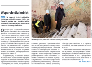 Artykuł o nowym miejscu opieki duszpasterskiej dla kobiet w Tygodniku NIEDZIELA