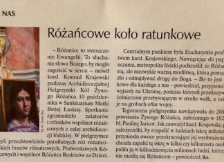 O pielgrzymce różańcowej w Tygodniku IDZIEMY